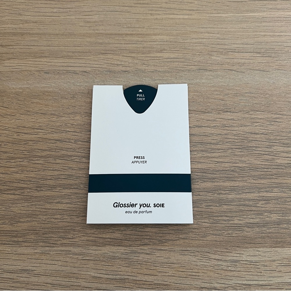 Glossier You Soie Perfume Sample Card